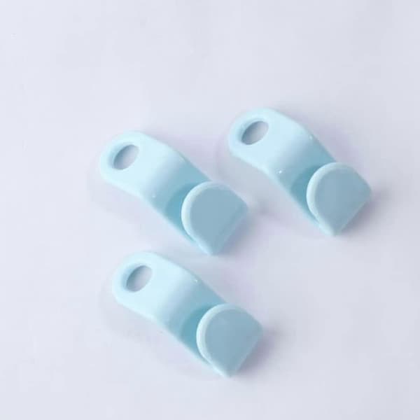 56 Mini Cascade Hangers, Clothes Hanger Connector Hooks, Save Space in Wardrobes (Sky Blue)