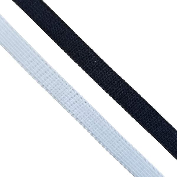 Elastisk sladd 1/8 tum tung stretch rep snodd elastisk band / elastisk rep 200 meter elastisk spole för DIY, pärlning (svart)