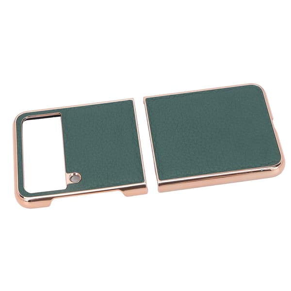 Phone Case Luxury Nano Plating Shockproof Scratch-Resistant Protective Phone Cover for Samsung Galaxy Z Flip4 Green