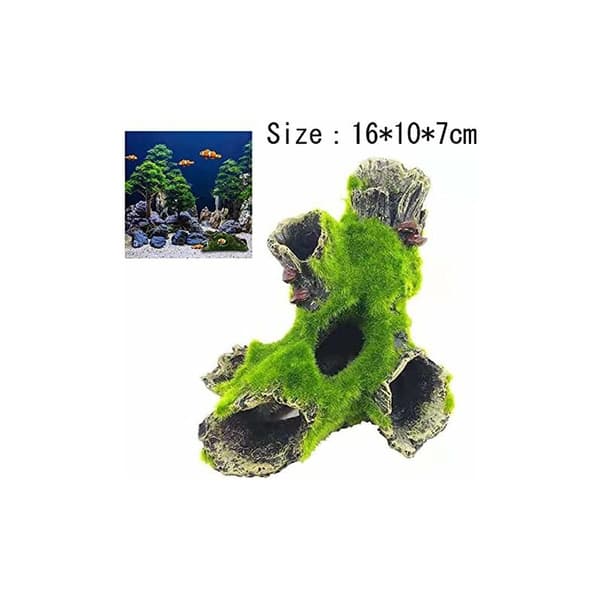 Middelaldersk harpiks akvarium ornament akvarium dekorasjon tilbehør Betta reptil slott ly
