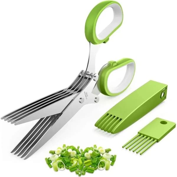 Stainless Steel Herb Scissors for Cutting Herbs, Kitchen Utensil