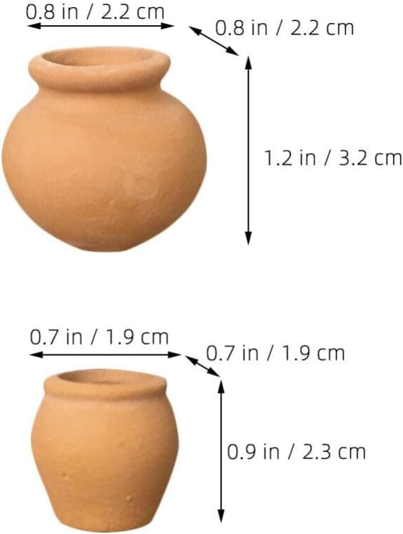 6 stk. sukkulente blomsterpotter til planter Mini havearbejde terrakotta blomsterpotter terrakotta plantekasser