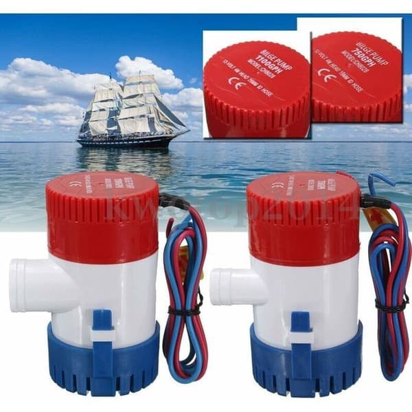 1100 GPH 12V Dränkbar länspump för fiskebåt PZCC