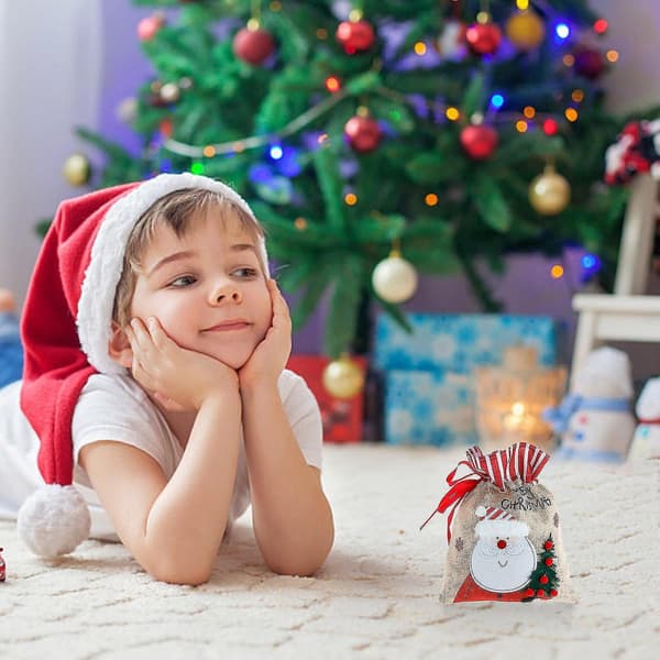 Julegaver Nye julepynt Gavepose Slikpose Stofpose Tegneserie julegavepose Re