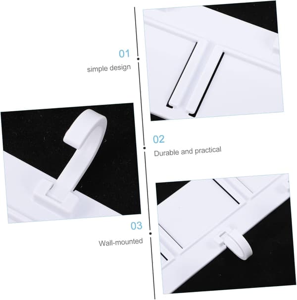 Wall-mounted hook strip, heavy-duty strip for hanging clothes in the wardrobe or hallway