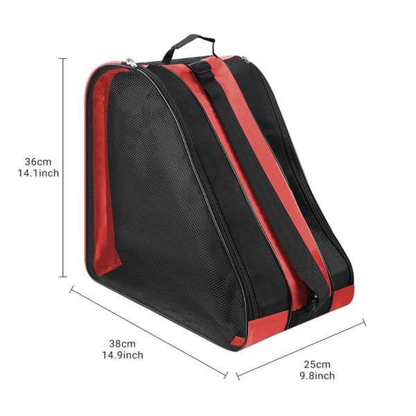 Roller Skate Bag, Skate Bag for Kids, Triangular Storage Backpack - Red Red