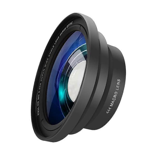 72 mm 0,39x vidvinkelobjektiv til kameraer videokameraer med 72 mm filtergevind