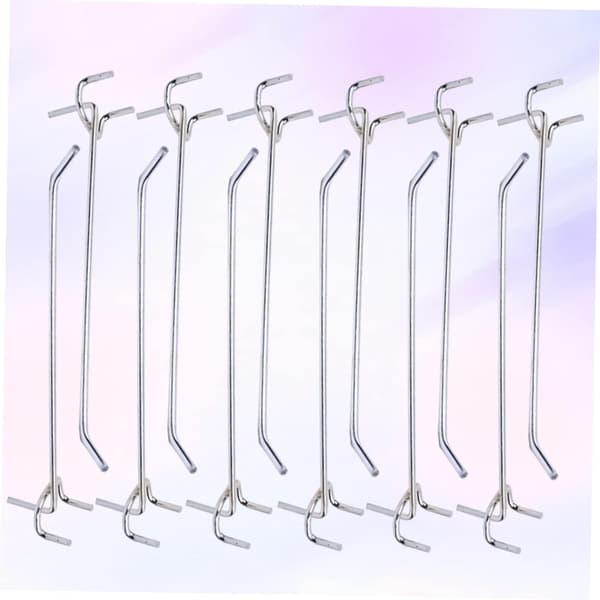 Classic Door Hanger Hooks Set 50 Pcs Triangular Hole Pegboard Hooks Storage Hooks for Home, Dorm, Office