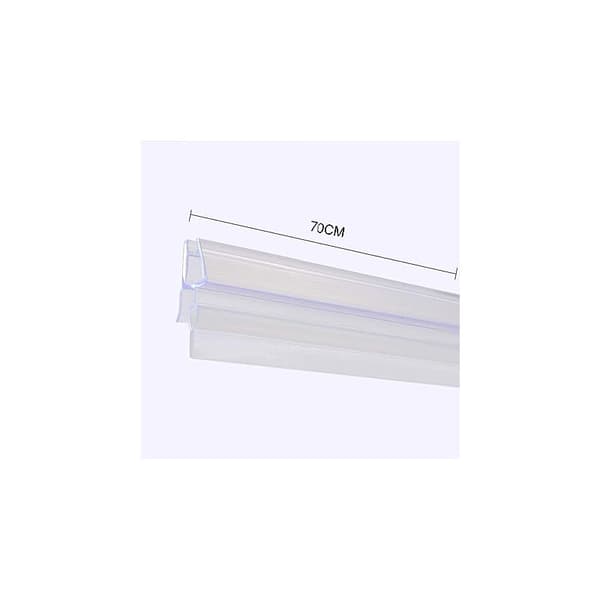 Duschdörrstätning 70CM 2PCS för 4-6mm glas, Duschkabinstätning Fällbar barriär, Ersättningsstätning, Rak/Böjd glasduschdörrstätning KLB