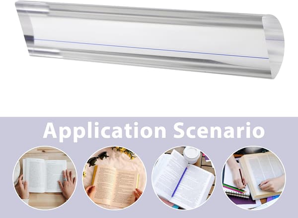 Magnifying Ruler 16 cm Acrylic Strip Shaped Ruler Bookmark Magnifier Measuring Magnifying Text