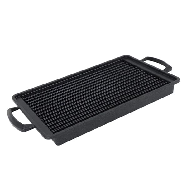 Mini BBQ-grill i aluminiumlegering, rask jevn oppvarming, multifunksjonell kullgrill for hjem, camping, piknik 23,5 x 14,5 cm