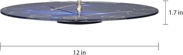 Modern tyst kvartsväggklocka 30 cm batteridriven, lämplig för