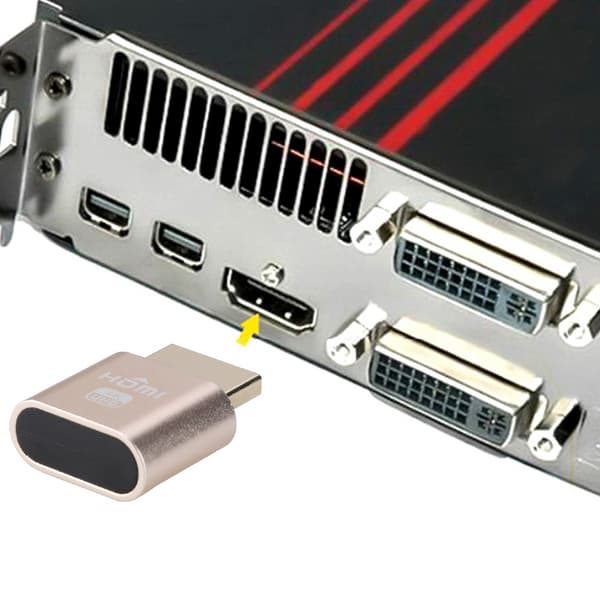 Graphics Card Spoof HDMI Fake Load VGA Analog Camouflage HD Lock Screen Virtual Display