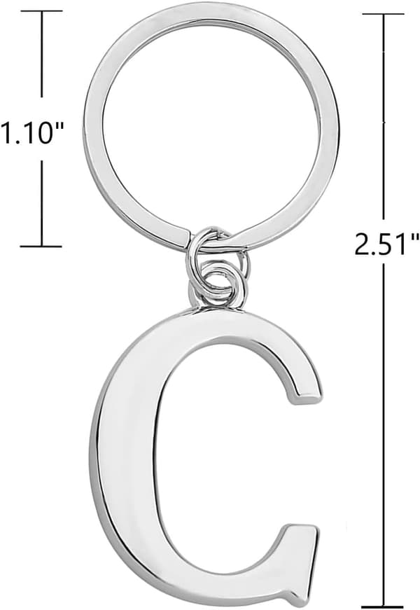 Nøglering Bogstav - Initial Nøglering Charm Bogstav C_tfrf C C