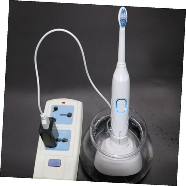 Electric Modes Rechargeable Timer Tooth-Waved Bristles Toothbrush Set for Boys and Girls