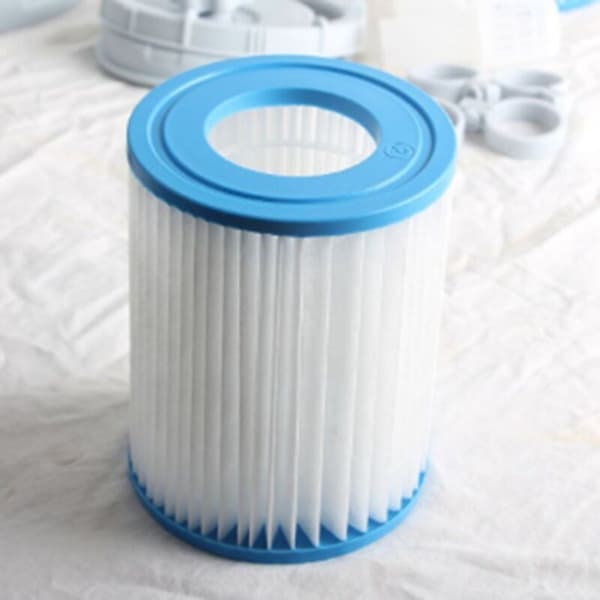 2 stk. filterpatroner erstatningsfilterpatroner til swimmingpoolfilterpumpe swimmingpoolpumpefilterpatron, blå