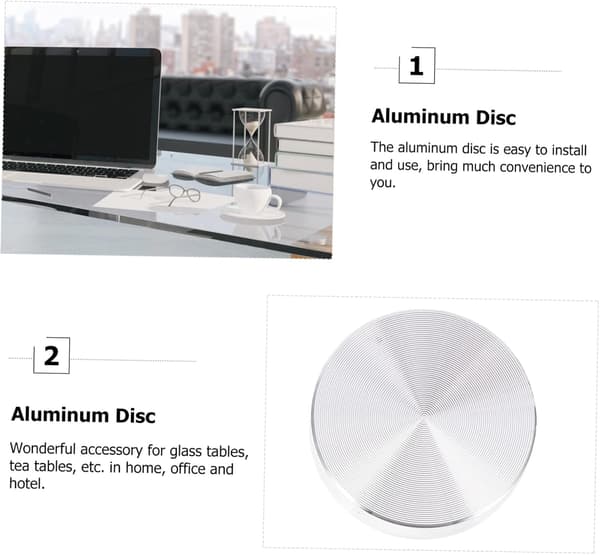 Thick Aluminum Alloy Discs 30mm Diameter Round Aluminum Discs 6 Pcs Rust-proof and Practical to Use