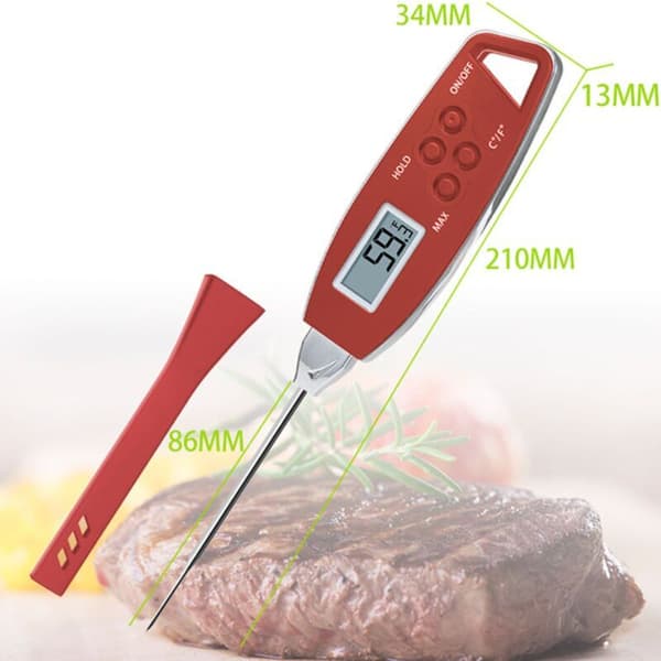 Kitchen Waterproof Food Probe Thermometer Accurate and Fast Temperature Measurement Water Thermometer BBQ Thermometer