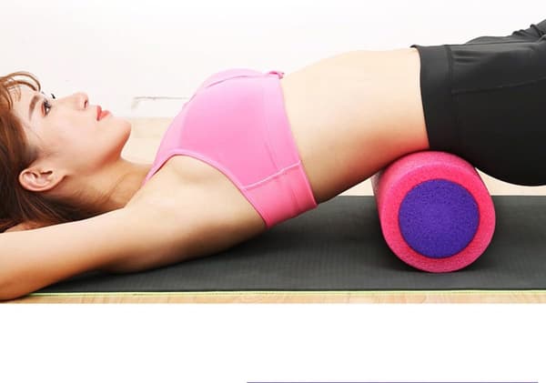 Yogarulle Epe Solid Skum Massagekolonne Rosa 30x15cm Fitness Balancerulle