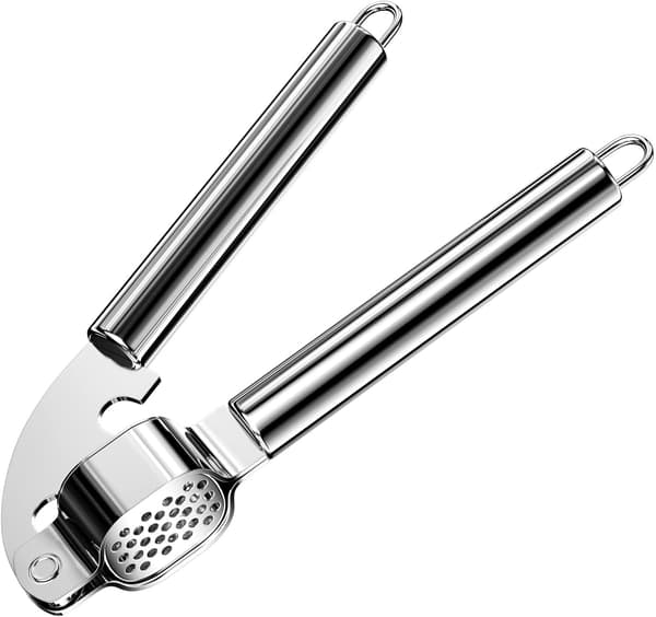 Garlic Press, Stainless Steel Garlic Press, Practical Kitchen Utensils