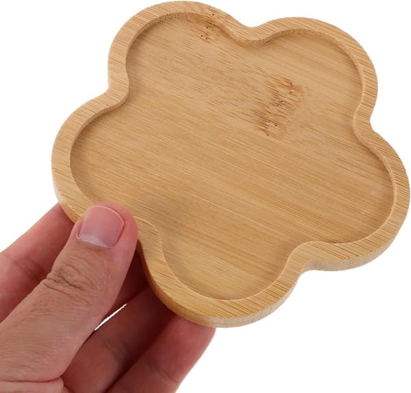 7 stk DIY Mosaik Bambus Coaster Tom Base til Mosaikprojekter Drikkeunderlag