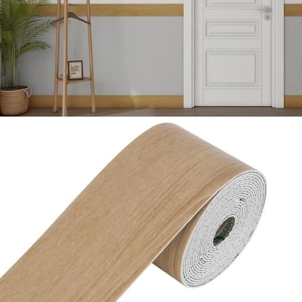 Flexible Baseboard - NBR - Wide and Thick - Self-adhesive - Flexible - Water-resistant