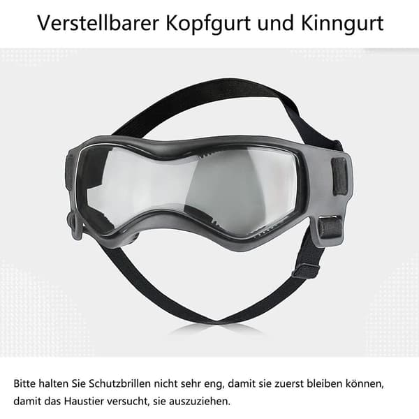 Koiran lasit pienille koirille UV-suoja koiran aurinkolasit säädettävällä