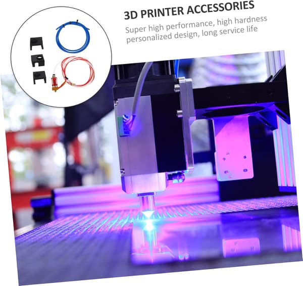 2 sæt printer Hotend Kit PTFE-rør og silikonesok til udskrivningstilbehør Ekstruder kompatibel