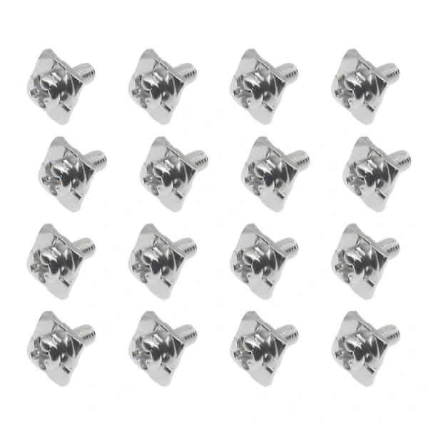 32 Pieces Square Plate Terminal Screws M3 Terminal Block Screws with 8x8mm Square