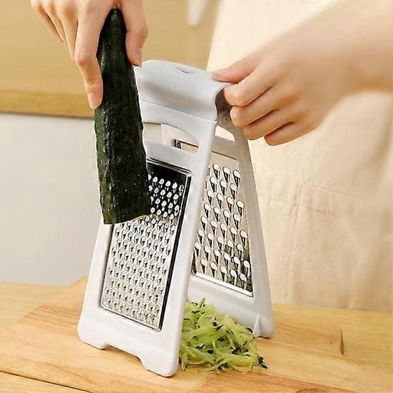 Carrot Cucumber Slicer Vegetable Grater Double-Sided Blade Design Potato Cheese Cutter Slicer Kitchen Tool white