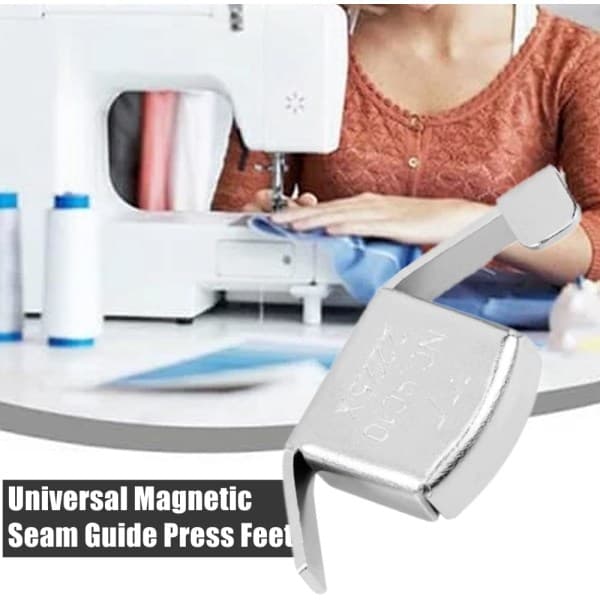 4 st Silver Universal Magnetisk sömnadsguide fötter, maskin A