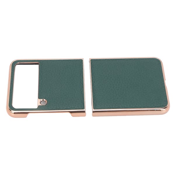 Phone Case Luxury Nano Plating Shockproof Scratch-Resistant Protective Phone Cover for Samsung Galaxy Z Flip4 Green