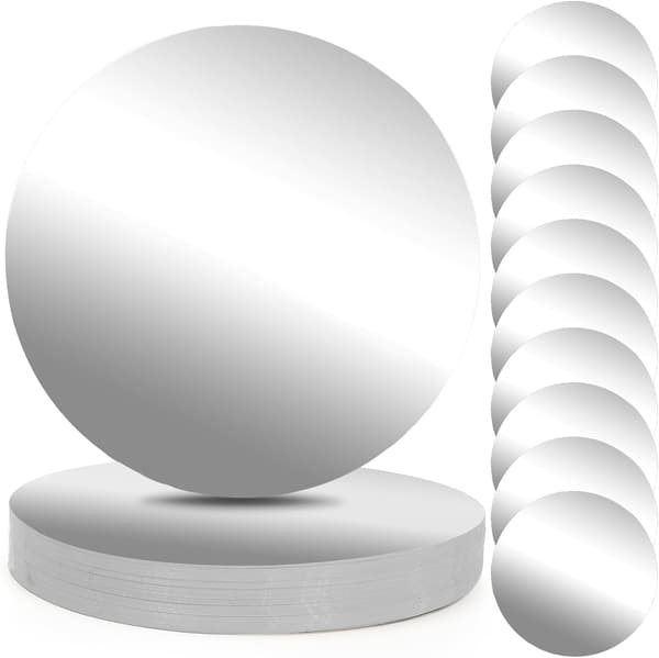 100 STK Engangs Papirladerplate, 13\" Runde Dekkebrikker for Middagsbryllup, Bursdagsfestdekor (sølv) Sølv Sliver
