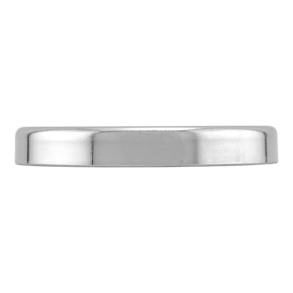 10-pack runda magnetlås med 0,5 cm mitthål, 3,6 cm diameter, 0,7 cm tjocklek, 7,3 kg, silver