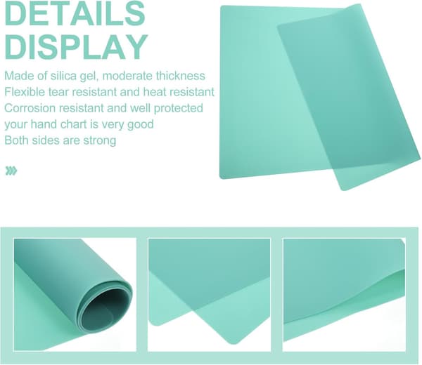 Large Silicone Mat for Crafts with Resin, Non-Stick, Heat-Resistant Table Mat