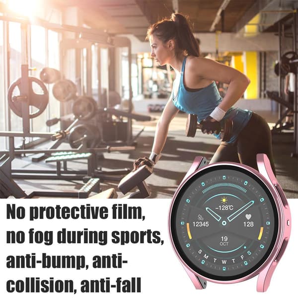 Protective Case Compatible with Samsung Galaxy Watch5 40 44 45mm PC Bumper Shell Shockproof Protective Cover