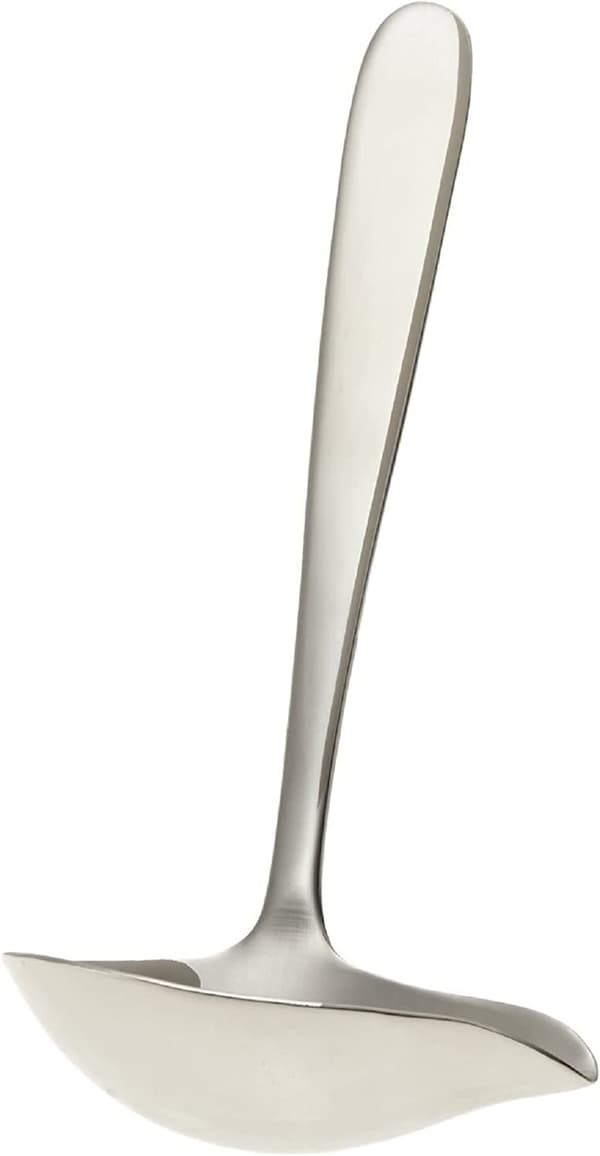 Daily Line Såssked, Vacker Högkvalitativ Rostfri Stål Sked med Modern Stil, Diskmaskinsäker, 182 mm