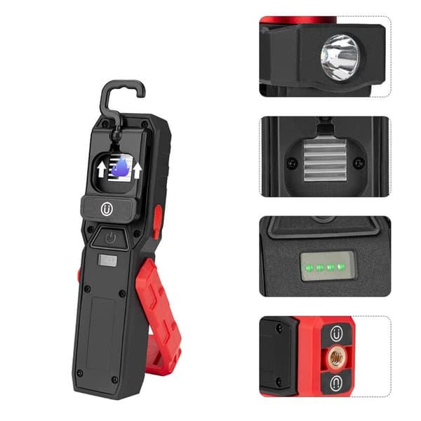 Powerful COB LED Work Light USB Rechargeable Camping Lantern Magnetic Work Lamp Emergency Warning Light