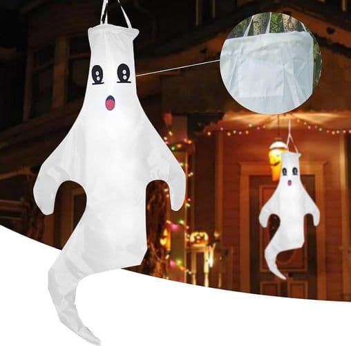 Halloween Windsock, Halloween Ghost Flag, Halloween Decorations, Hanging