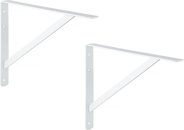 Kraftig hylle - 2 stykker - Veggmontering - Athena - Dybde 300mm -