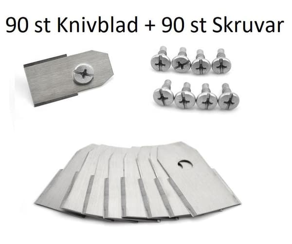 90 stk kniver Blader til Husqvarna Automower Gardena Sølv sølv silver