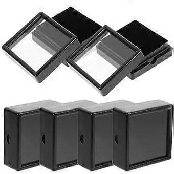 6 stk. Ædelstensdisplay Etui Broche Opbevaringsboks Smykkeudstilling Multifunktionel Organizer