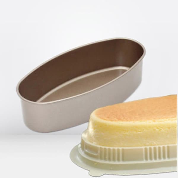 Non-stick oval metal cheesecake toastform DIY bageform køkken bageværktøj