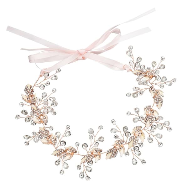 Elegant Krystallblad Brudehårbånd for Brudekjole Tilbehør