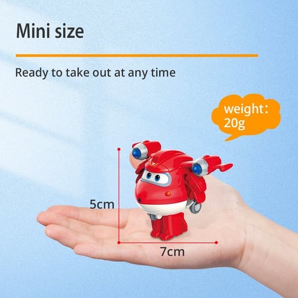 36 Super Wings 2\" Mini Transformerande Flygplan Robot Actionfigurer - Barngåvor och Leksaker
