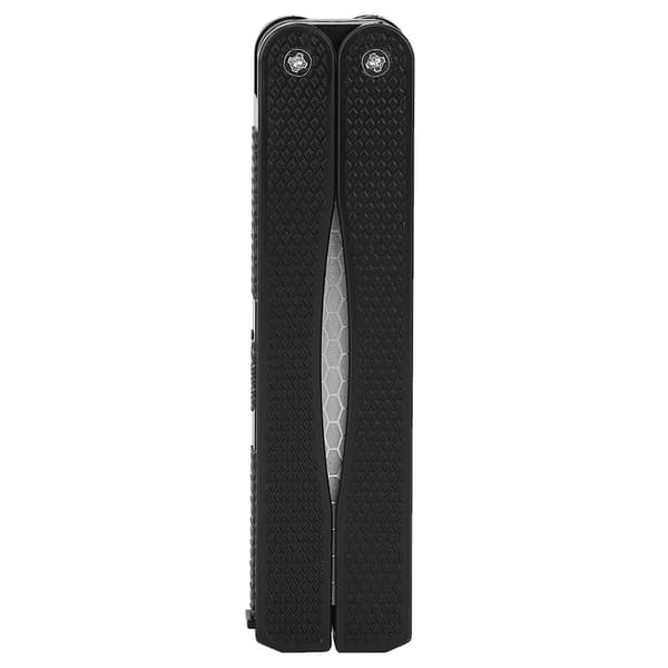 Double-sided Knife Sharpener Portable Foldable Non-slip Diamond Sharpening (Black)