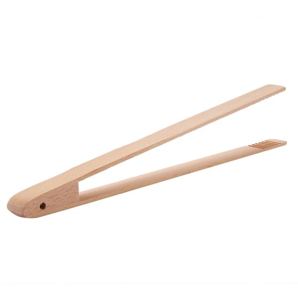 4-pack 12-tums träbrödklämmor kökstänger för servering av mat, vändning av kött, greppande av brödrostbröd och mer.