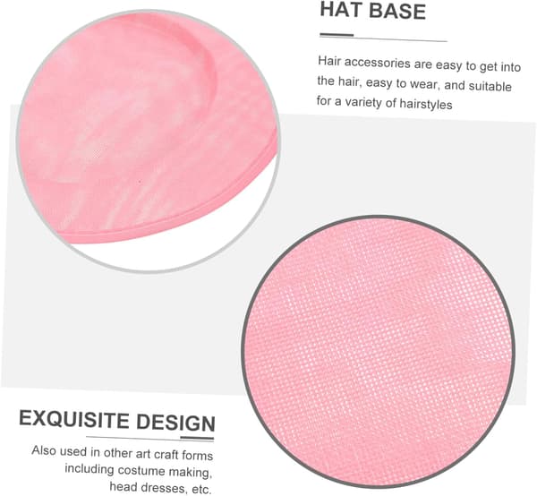 Hvid Sinamay Cocktailhat Fascinator Base Oval Millinery DIY Håndværkstilbehør