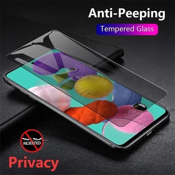 Privatlivsbeskyttelse til Xiaomi Redmi Note 9 Anti-spion hærdet glas