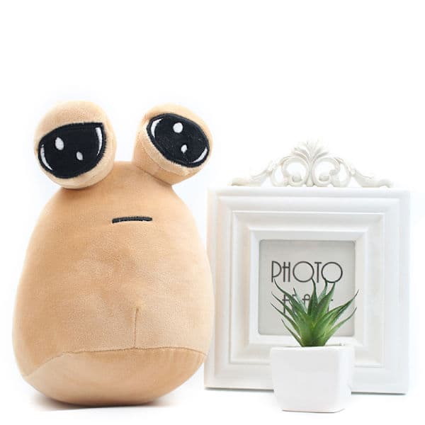 My Pet Alien Pou -pehmolelu - Emotion Alien -pehmoeläin (ruskea, 22 cm)